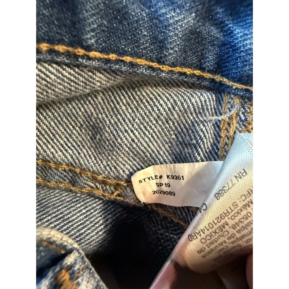 Madewell The Perfect Jean‎ Short 26 Ullman Raw Hem High Rise Denim Y2K
